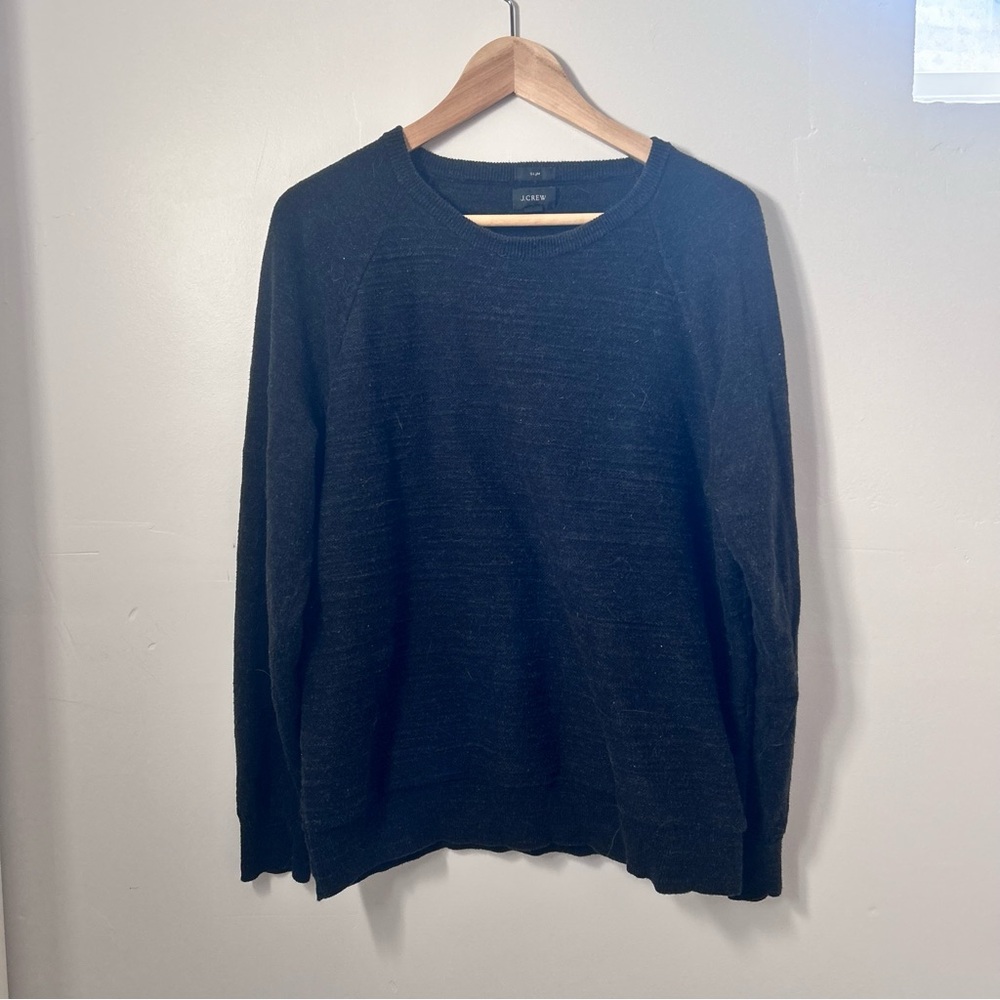 J. Crew slim charcoal sweater size large